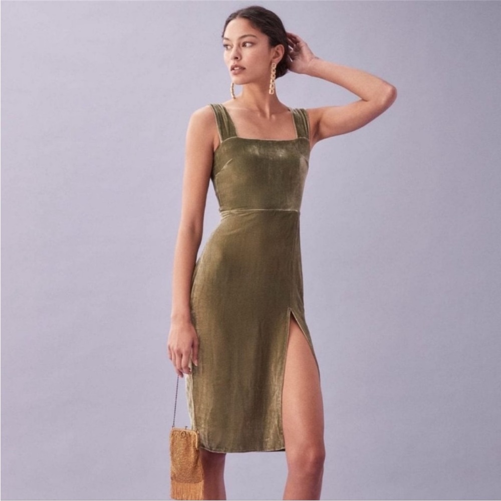 Reformation velvet dress